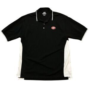 Vintage Spike Sports Georgia Bulldogs‎ Men's Polo Shirt Black Size L